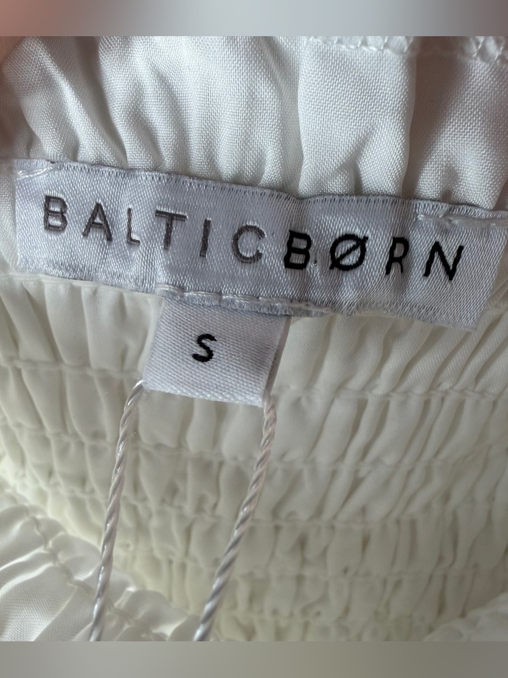 NWT Baltic Born Ella Eyelet Midi Dress Size Small in White Smocked Floral - Picture 5 of 10